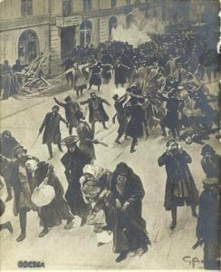 1 - Présence juive en France au début du 20ème siècle : Israélites et immigrés juifs d’Europe de l’Est 9 24I C0024 1 29.13 Odessa1905Pogrom MRJ MOI