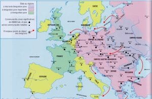 1 - Présence juive en France au début du 20ème siècle : Israélites et immigrés juifs d’Europe de l’Est 1 3I A0003 1 4b.carte 2 1 MRJ MOI