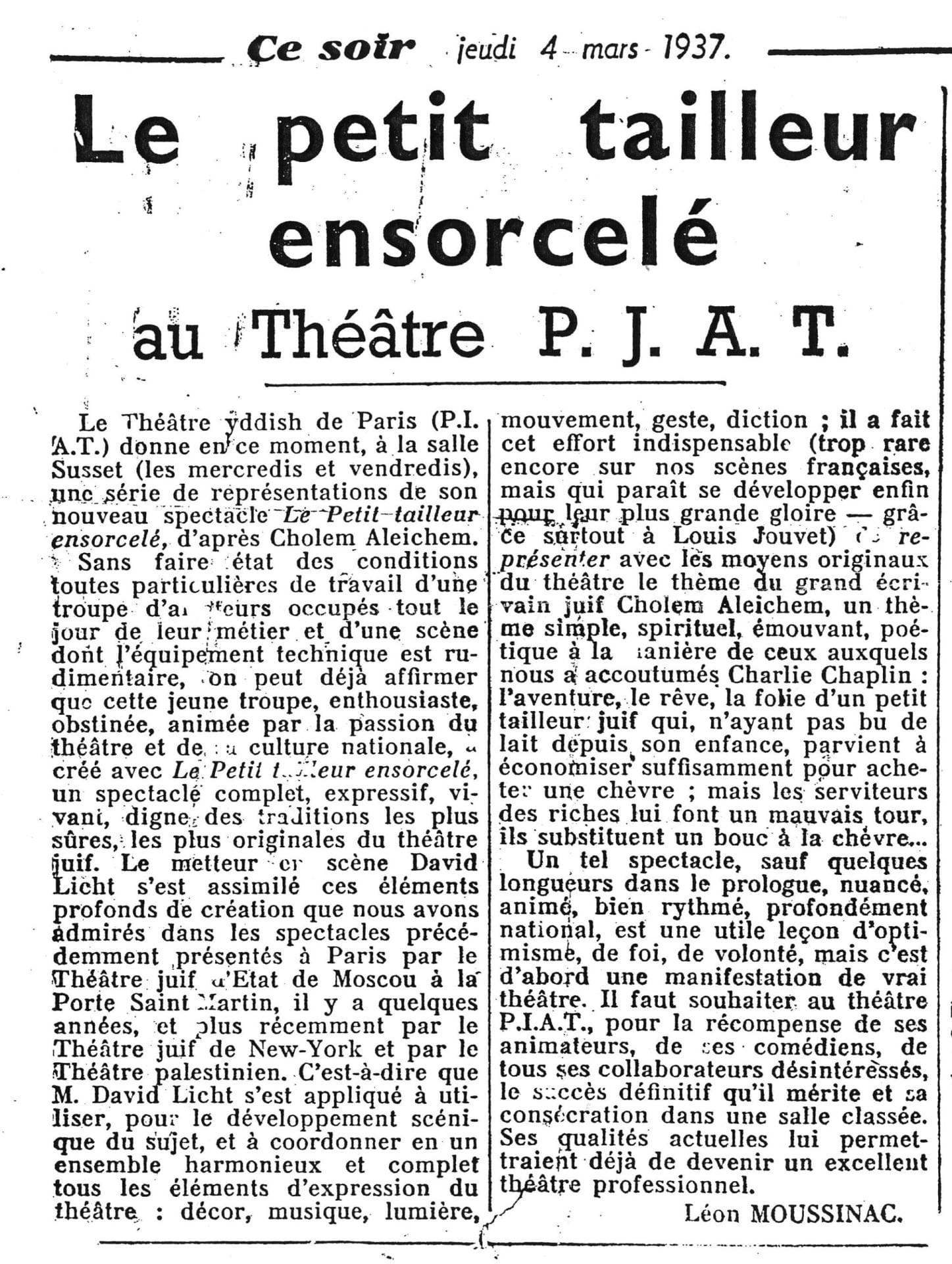 3 - De la section juive de la M.O.I. au journal de langue yiddish la <em>Naïe Presse</em> 25 59I J0059 1 65.7 JPEG COULEUR006 p4 theatre scaled MRJ MOI