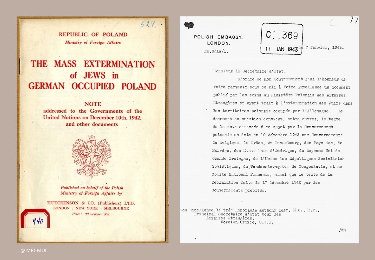 2 - Accélération de la déportation. Armée nazie en déroute 58 MRJ MOI