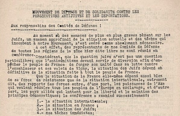 3 - Un soulèvement à valeur d’exemple 36 s10.pa3 .014 circulaire antisemitisme 1943 MRJ MOI