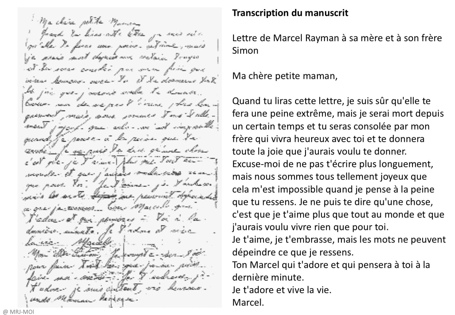 2 - Démantèlement de la section juive de la M.O.I. 63 s12.pa2 .020 lettre marcel rayman mg MRJ MOI