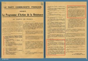 3 - Programme du Conseil National de la Résistance et combats sur le terrain 5 s13.pa3 .005 pcf programme cnr.mg MRJ MOI