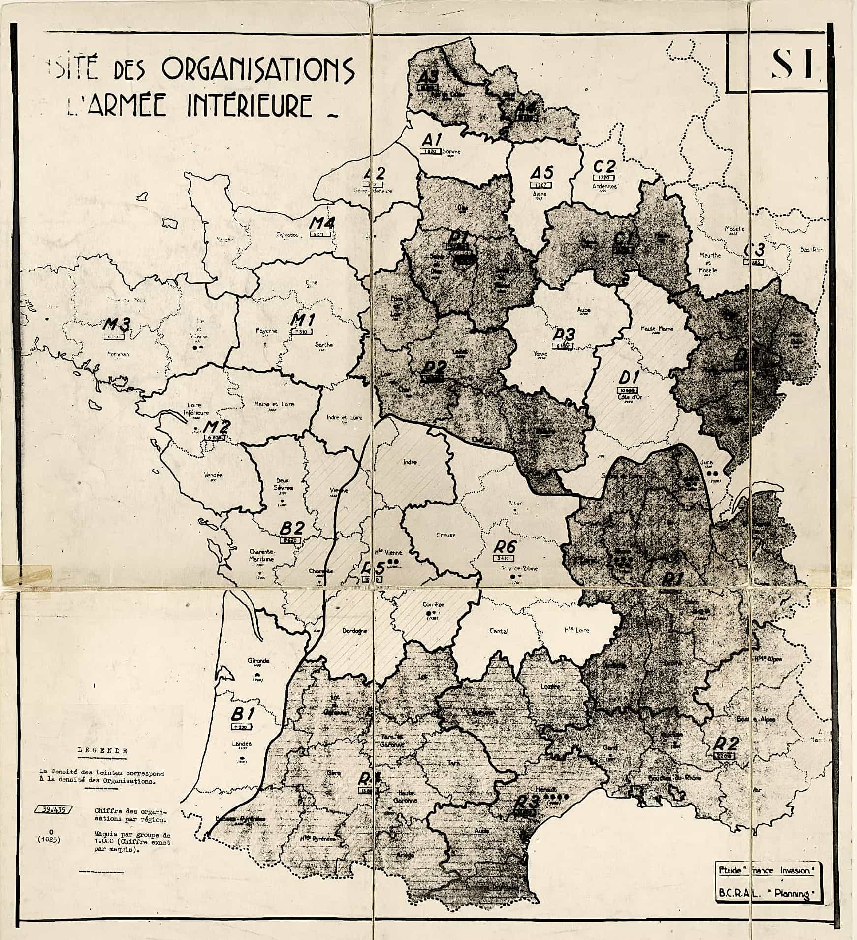3 - Débarquement allié. Démultiplication des actions de Résistance 31 s14.pa3 .003 carte maquis MRJ MOI