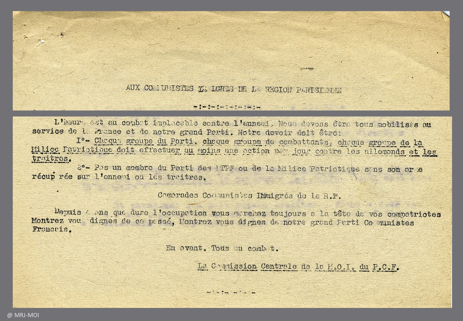3 - Débarquement allié. Démultiplication des actions de Résistance 49 s14.pa3 .018 m.o.i. aout44 mg MRJ MOI