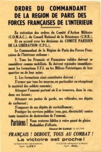 4 - Insurrections populaires. Engagement des jeunes Juifs 3 s14.pa4 .001 appel rol tanguy 17 aout44 MRJ MOI