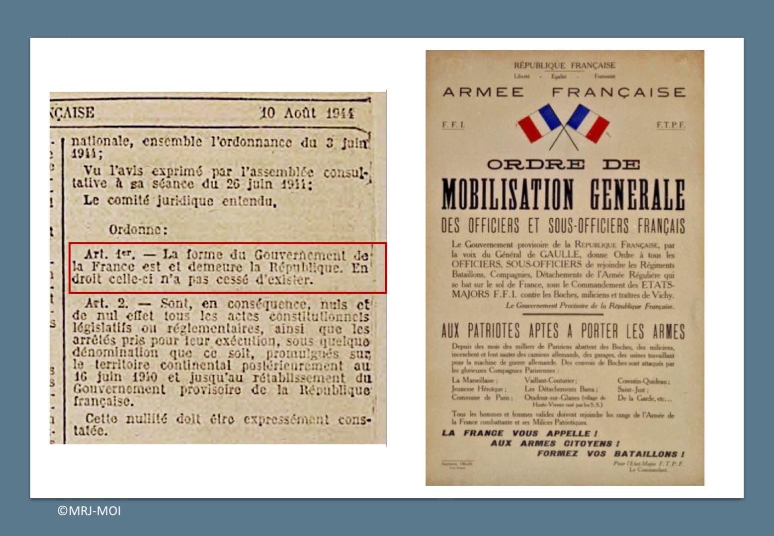 4 - Insurrections populaires. Engagement des jeunes Juifs 32 s14.pa4 .002 affiche mobilisation aout44 mg MRJ MOI