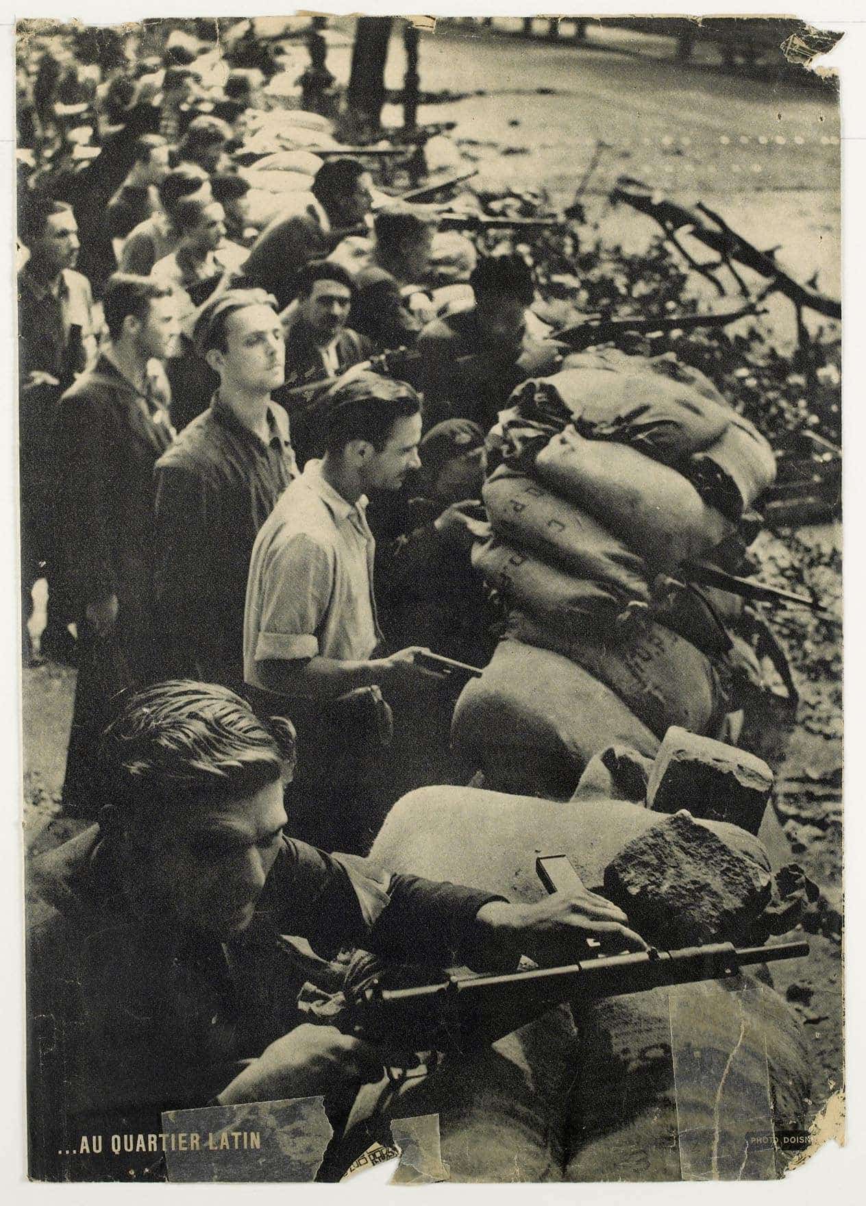 4 - Insurrections populaires. Engagement des jeunes Juifs 37 s14.pa4 .007 barricades paris MRJ MOI