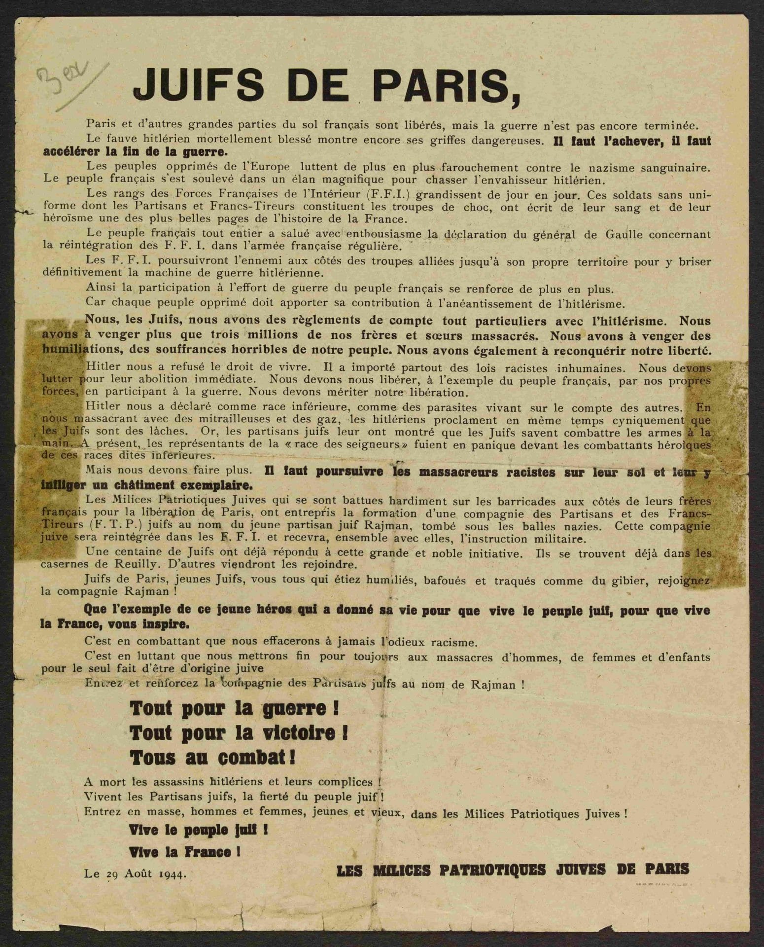 4 - Insurrections populaires. Engagement des jeunes Juifs 45 s14.pa4 .014 juifs paris rajman scaled MRJ MOI