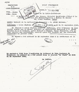 2 - De la collaboration à l’antisémitisme d'État 23 s3.pa2 .018 retrait naturalisation MRJ MOI