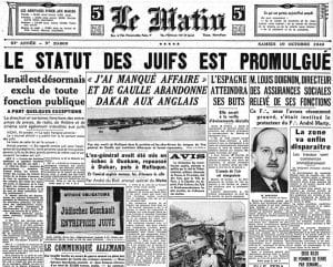 1 - Premier statut des Juifs 5 s4.pa1 .005 statut juifs le matin 19oct1940 MRJ MOI