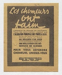 1 - Premier statut des Juifs 19 s4.pa1 .015 tracts faim pcf 1941 MRJ MOI