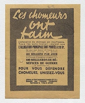 1 - Premier statut des Juifs 39 s4.pa1 .015 tracts faim pcf 1941 MRJ MOI