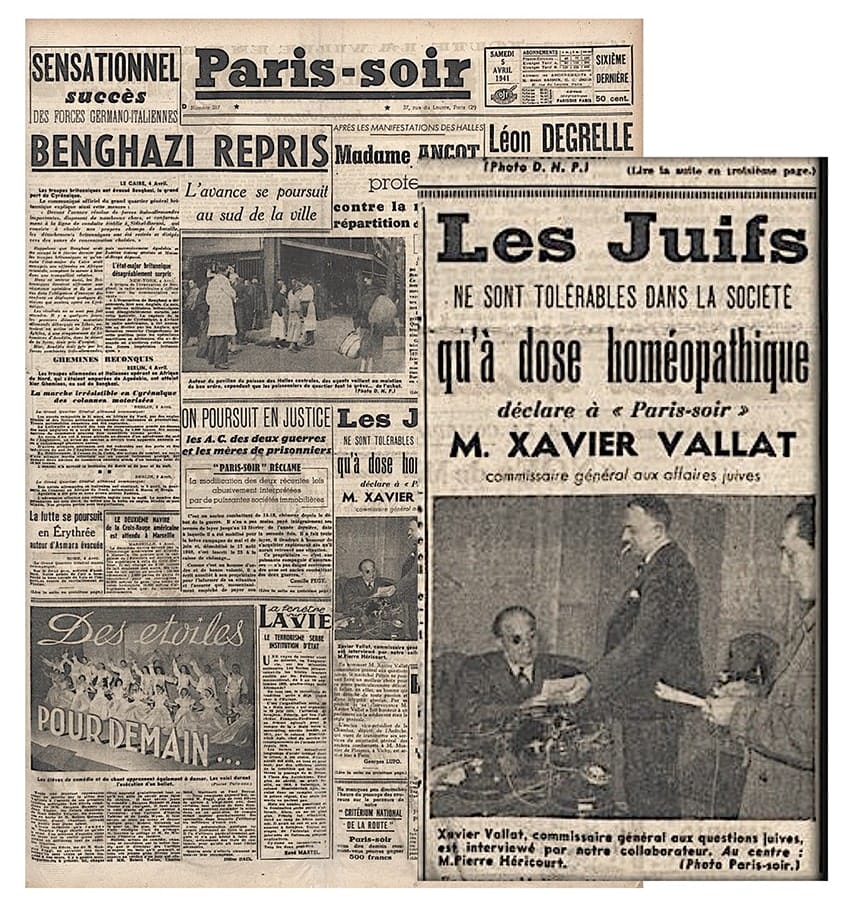 s4.pa3 .002 paris soir 5avril 1941 mg MRJ MOI