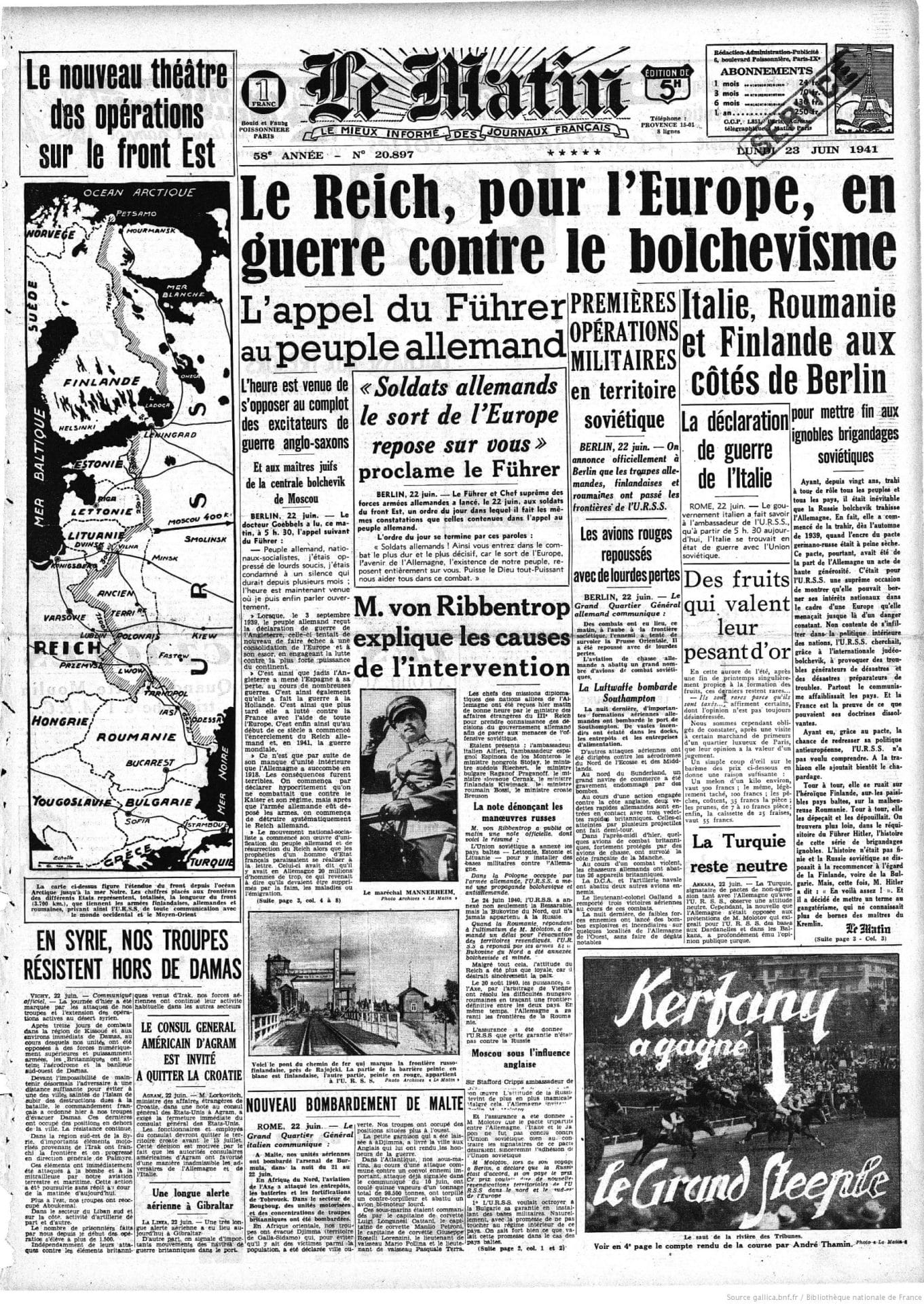 1 - L'invasion de l’URSS par les nazis : vers la guerre mondiale 20 s5.pa1 .004 le matin 23 juin 1941 scaled MRJ MOI