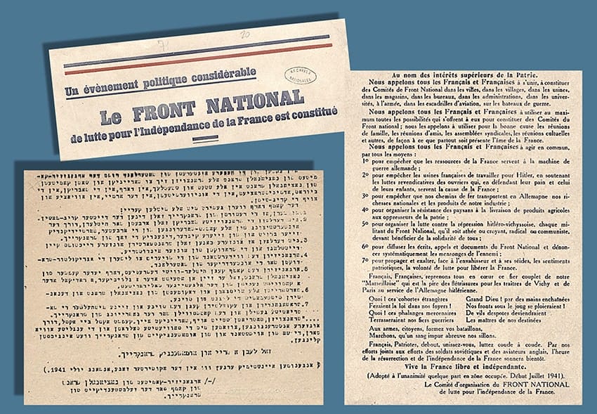 2 - Résistance armée, Résistance civile 35 s5.pa2 .014 resolution front nat juil1941.mg MRJ MOI
