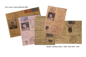 2 - Résistance armée, Résistance civile 18 s5.pa2 .016 pele mele faux papiers MRJ MOI