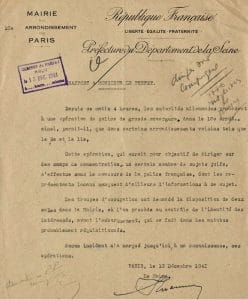 2 - Nouveau palier dans la politique de terreur 26 s7.pa2 .009 arrestations paris10e 12dec1941 min MRJ MOI