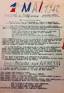 2 - Création des Francs-Tireurs et Partisans M.O.I. 25 s8.pa2 .017 tract jc 1 mai 1942 min MRJ MOI