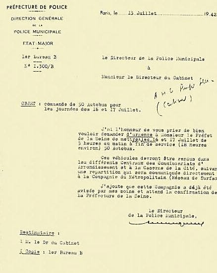 3 - L'appel de « Solidarité » – la Rafle du Vel’d’Hiv 54 s8.pa3 .019 commande de bus pref.policejuil1942 min MRJ MOI