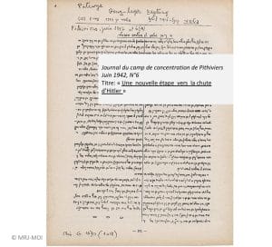 3 - L'appel de « Solidarité » – la Rafle du Vel’d’Hiv 25 s8.pa3 .025 bulletin pithiviers ndeg6 juin1942 mg min MRJ MOI