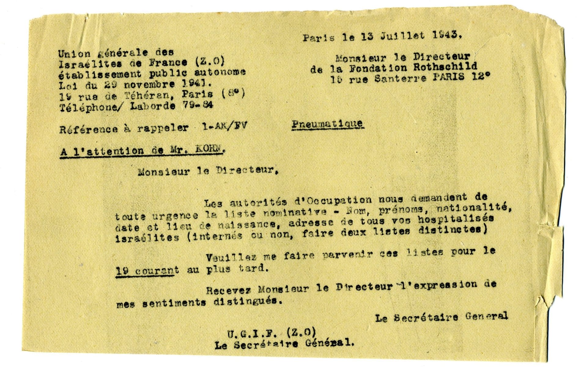 2 - D'autres actions de sauvetage 63 s9.pa2 .019 ugif rothschild 13juil43 MRJ MOI