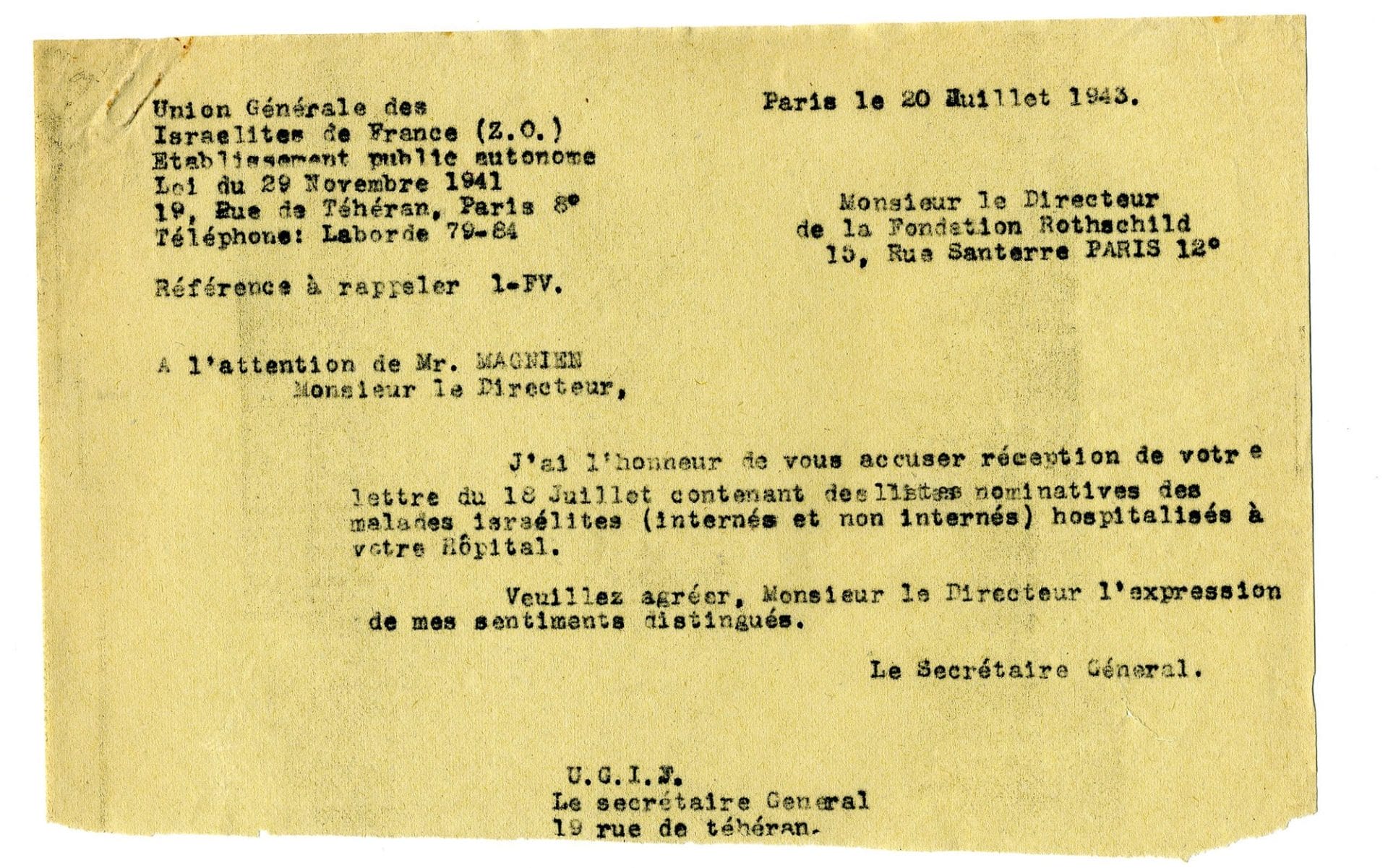 2 - D'autres actions de sauvetage 65 s9.pa2 .020 ugif rothschild 20juil43 MRJ MOI
